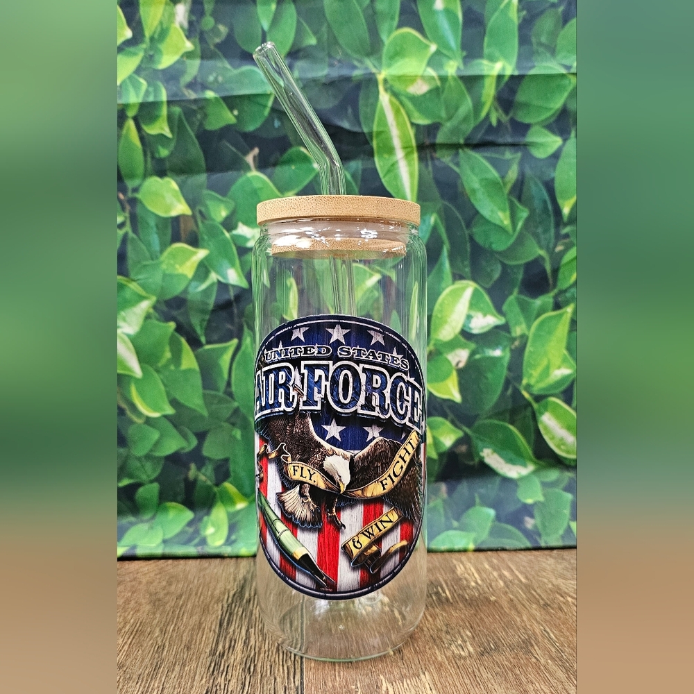 United States Air Force Glass Tumbler